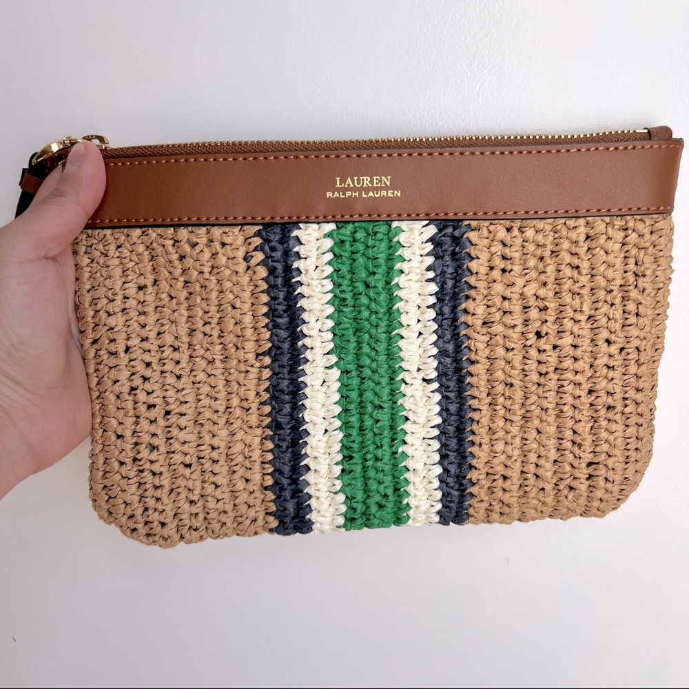 Lauren Ralph Lauren Straw Clutch
